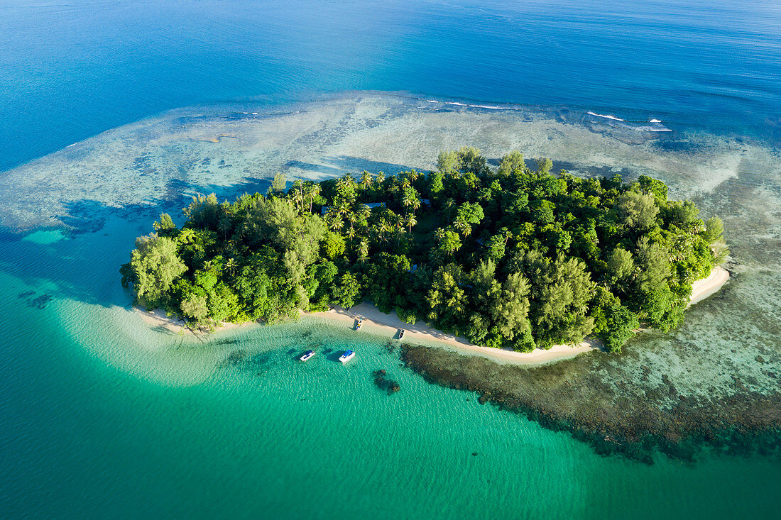 Blick auf die Insel Lissenung, New Ireland, Papua Neuguinea