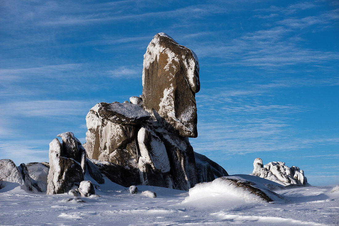 Wintry Ramshead Range in Kosciuszko National Park,NSW, Australia