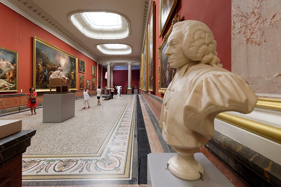 Frankreich, Herault, Montpellier, historisches Zentrum, Musée Fabre, 18. Jahrhundert, Säulengalerie