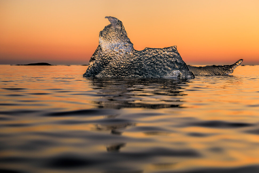 Iceberg at sunrise\nSvalbard