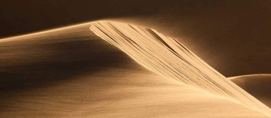 Namibia - April 29, 2009: View of high sand dunes close to Swakopmund.
