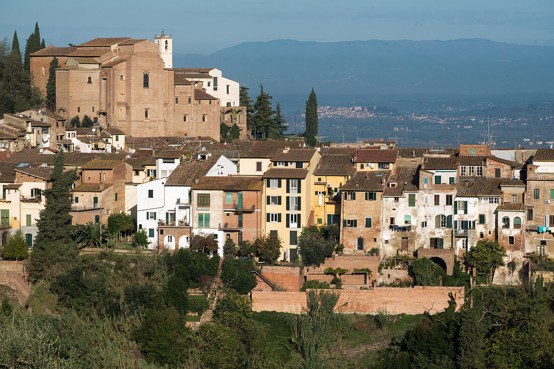 Blick auf San Miniato, Toskana, Italien