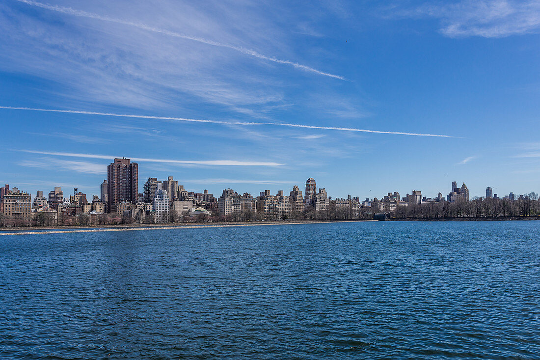 View of Manhattan from Central Park, New York City, USA