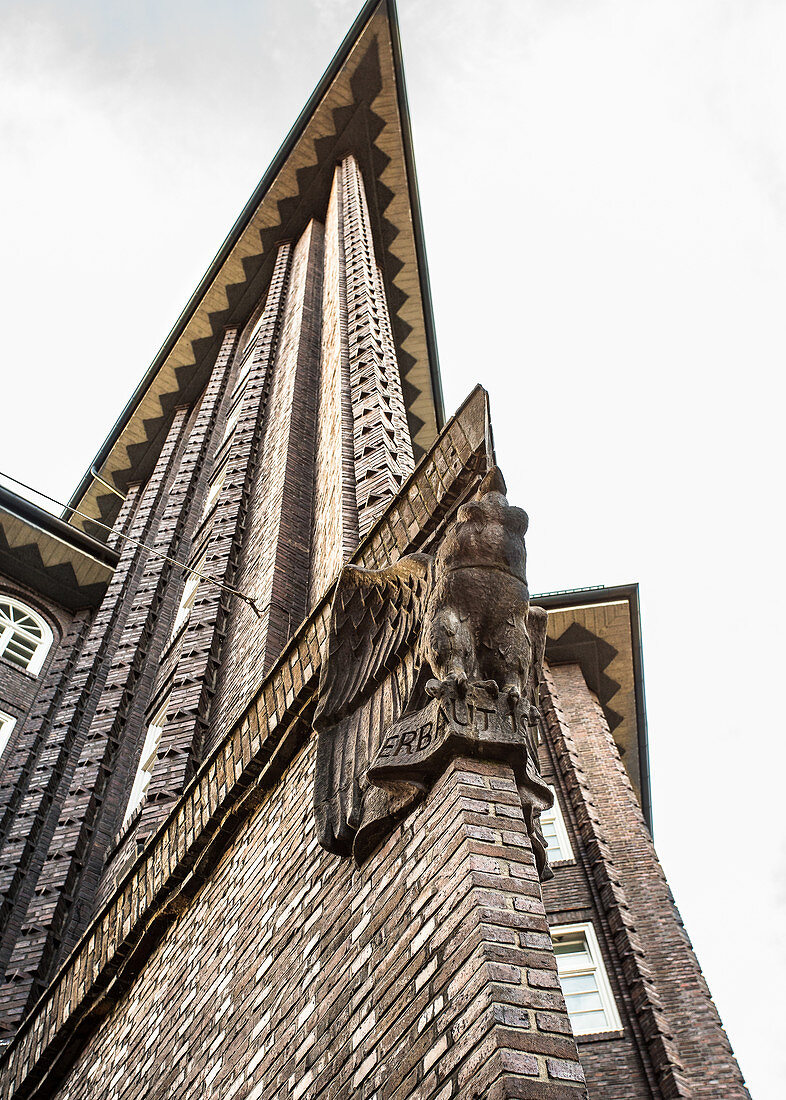 View of the Chilehaus in Hamburg, Germany