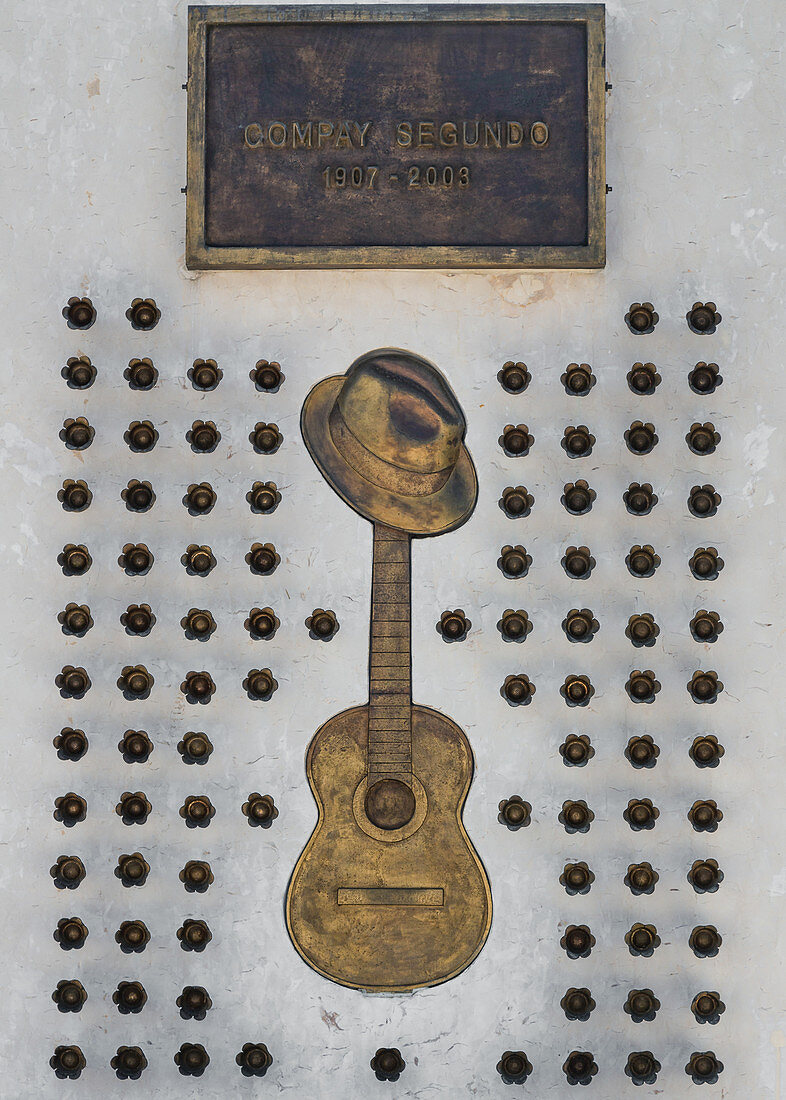 Tomb of Compay Segundo from the Bueno Vista Social Club, Santiago de Cuba, Cuba