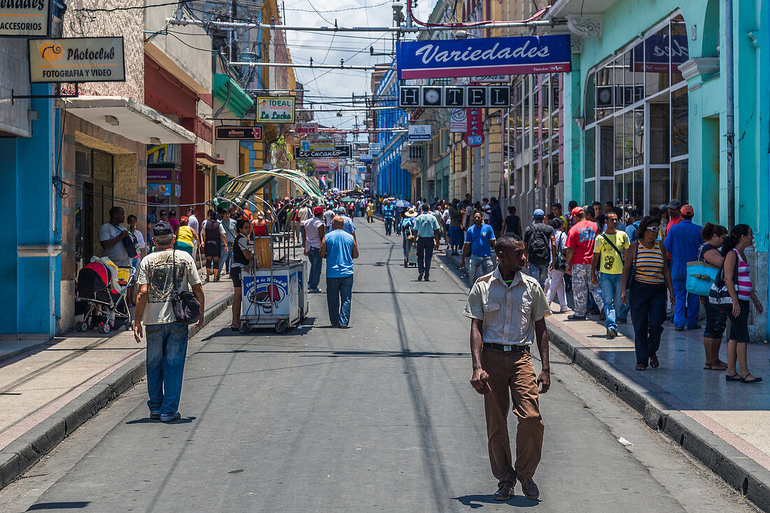 In the streets of Santiago de Cuba, Cuba