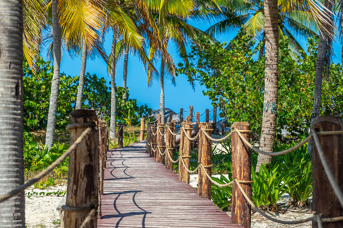 Der Weg zum Strand, Playa Santa Lucia, Kuba