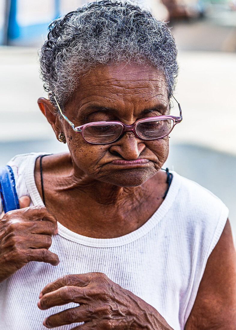 Elderly Cuban lady, Camagüey, Cuba