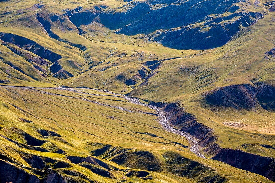 France, Alpes Maritimes, Mercantour National Park, Haute Tinee, valley of Salso Moreno