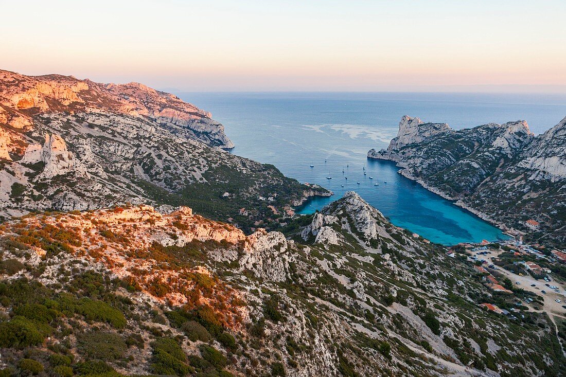 Frankreich, Bouches-du-Rhône, Marseille, Nationalpark Calanques, die Sormiou-Bucht