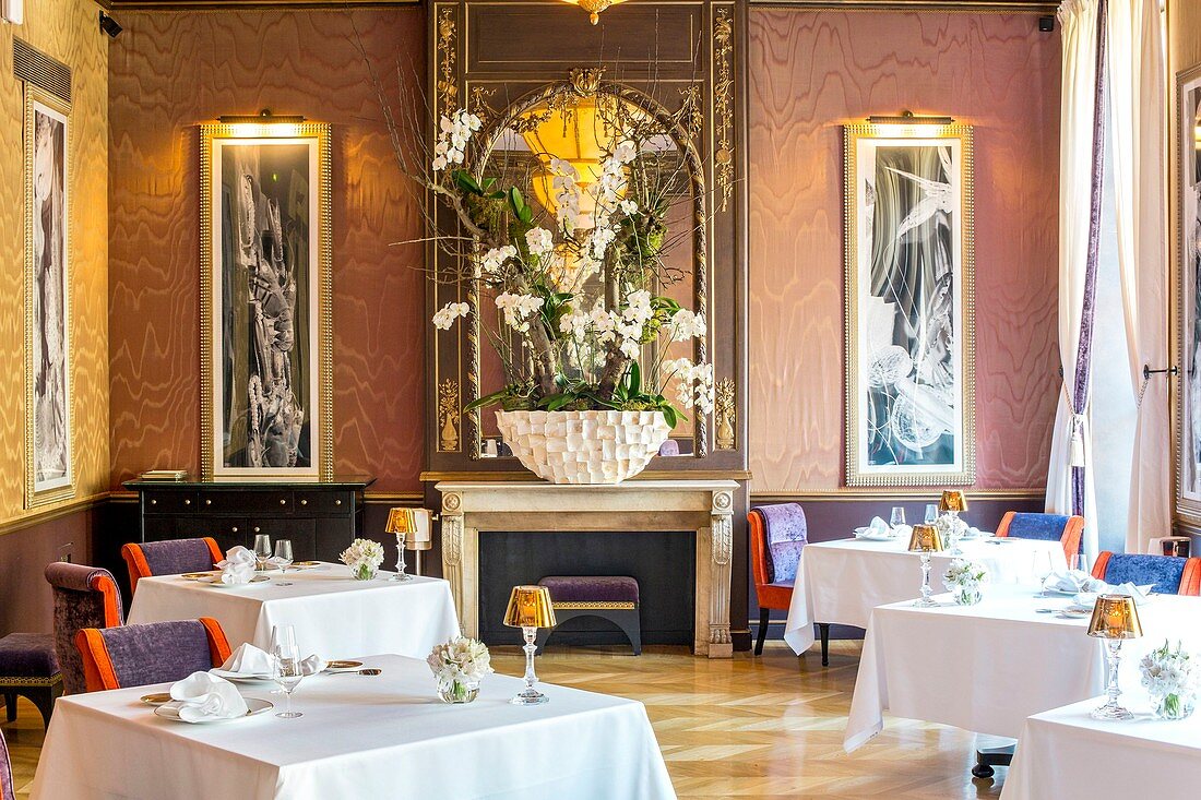 Frankreich, Gironde, Bordeaux, Intercontinental Hotel Le Grand Hôtel, Gourmetrestaurant Pressoir d'Argent, Gordon Ramsay Star Restaurant eröffnet im Jahr 2015