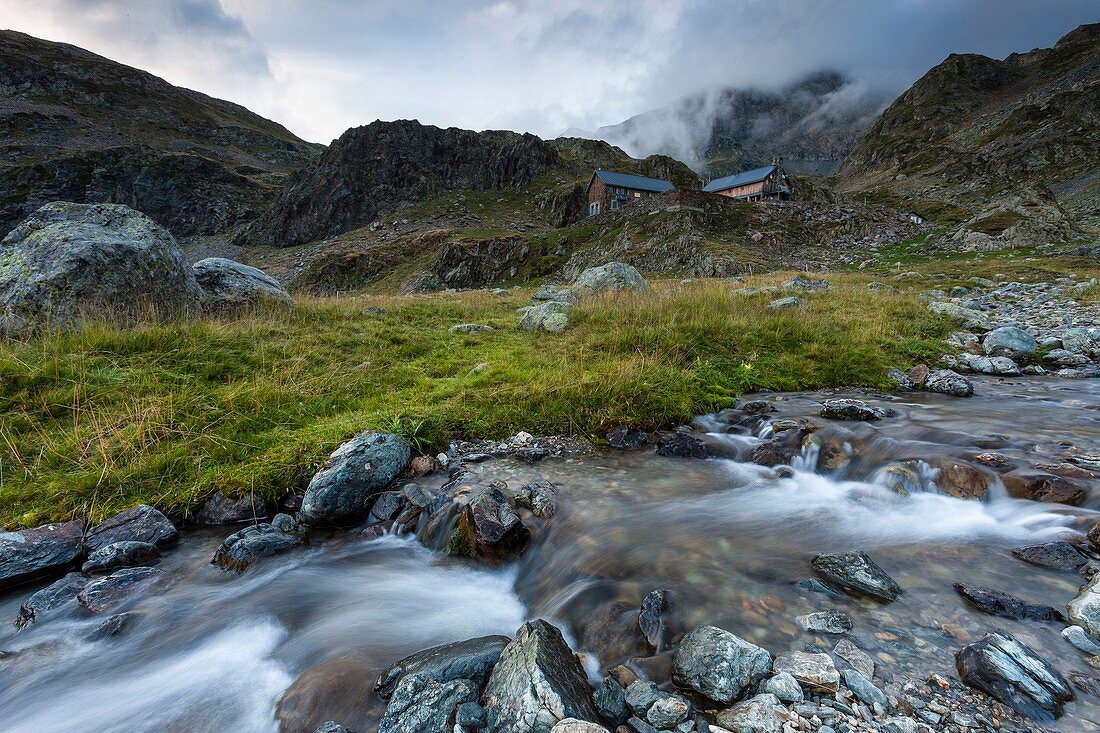 Frankreich, Isère, das Belledonne-Massiv, Les Sept-Laux, das Refugium von Pra