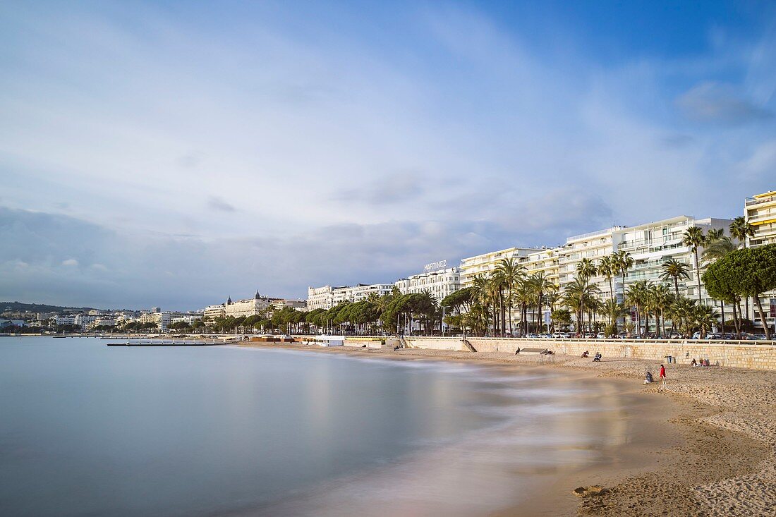 France, Alpes-Maritimes, Cannes, the Croisette, the beach