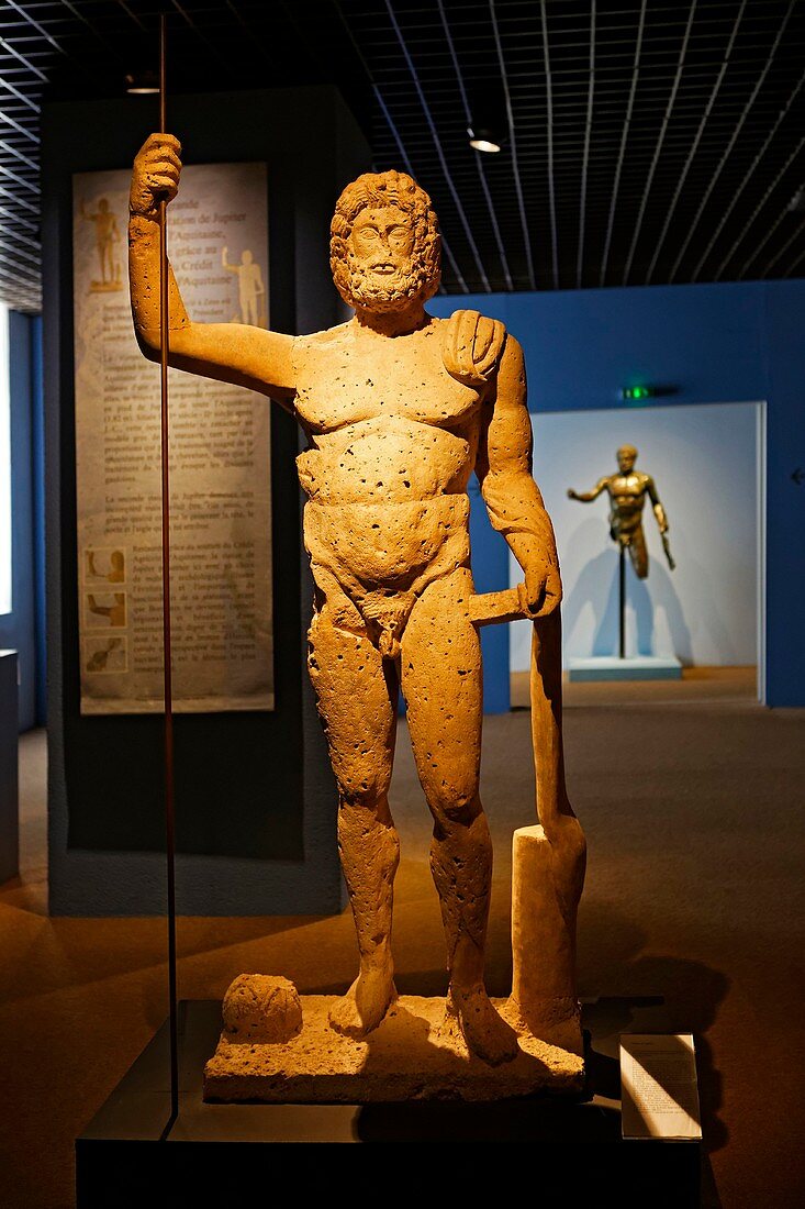 Frankreich, Gironde, Bordeaux, UNESCO-Weltkulturerbegebiet, Museum der Aquitaine, Jupiter-Statue