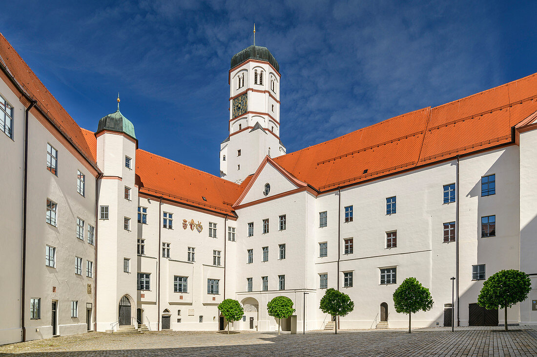 Dillingen Castle and Tax Office, Dillingen, Danube Cycle Path, Swabia, Bavaria, Germany
