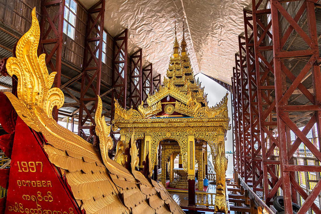 Royal Barge Museum at Phaung Daw Oo Pagoda on Inle Lake, Heho, Myanmar