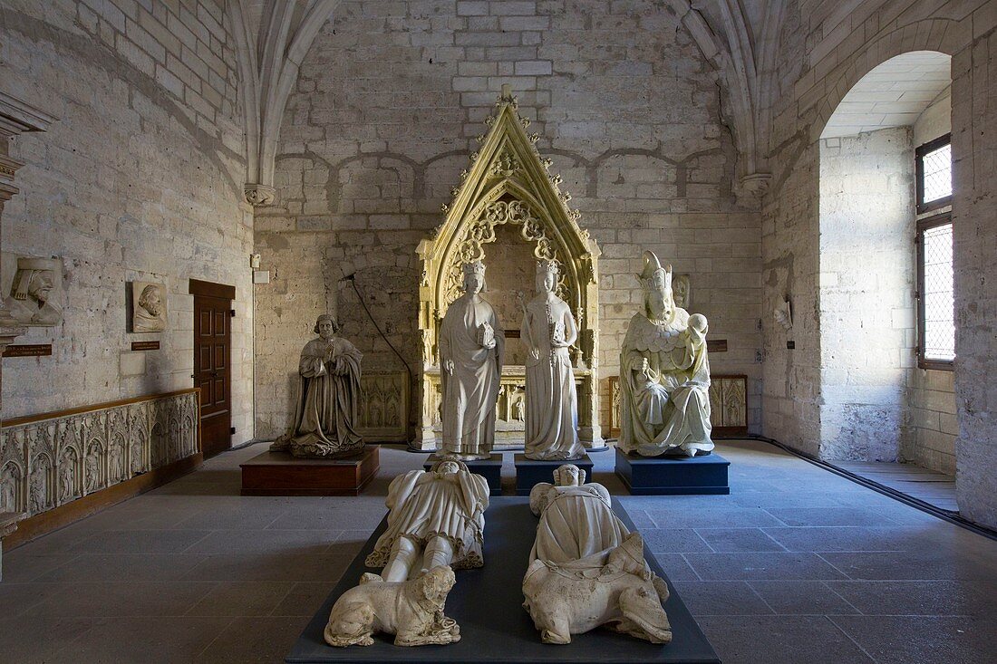 France, Vaucluse, Avignon, Palais des Papes (14th) listed as World Heritage by UNESCO, the northern sacristy