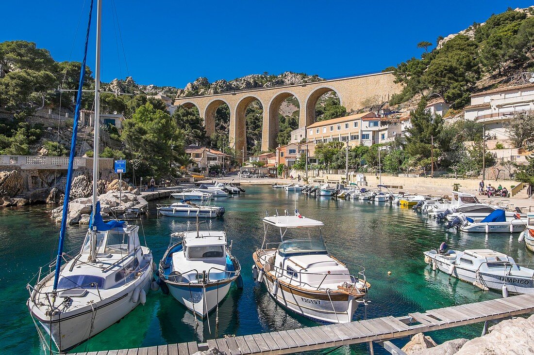 Frankreich, Bouches-du-Rhône, Côte bleue, Blaue Küste, Ensues la Redonne, Mejean