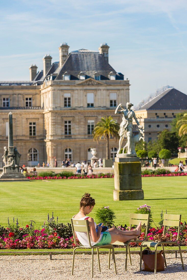 France, Paris, the Luxembourg Gardens, the Senate