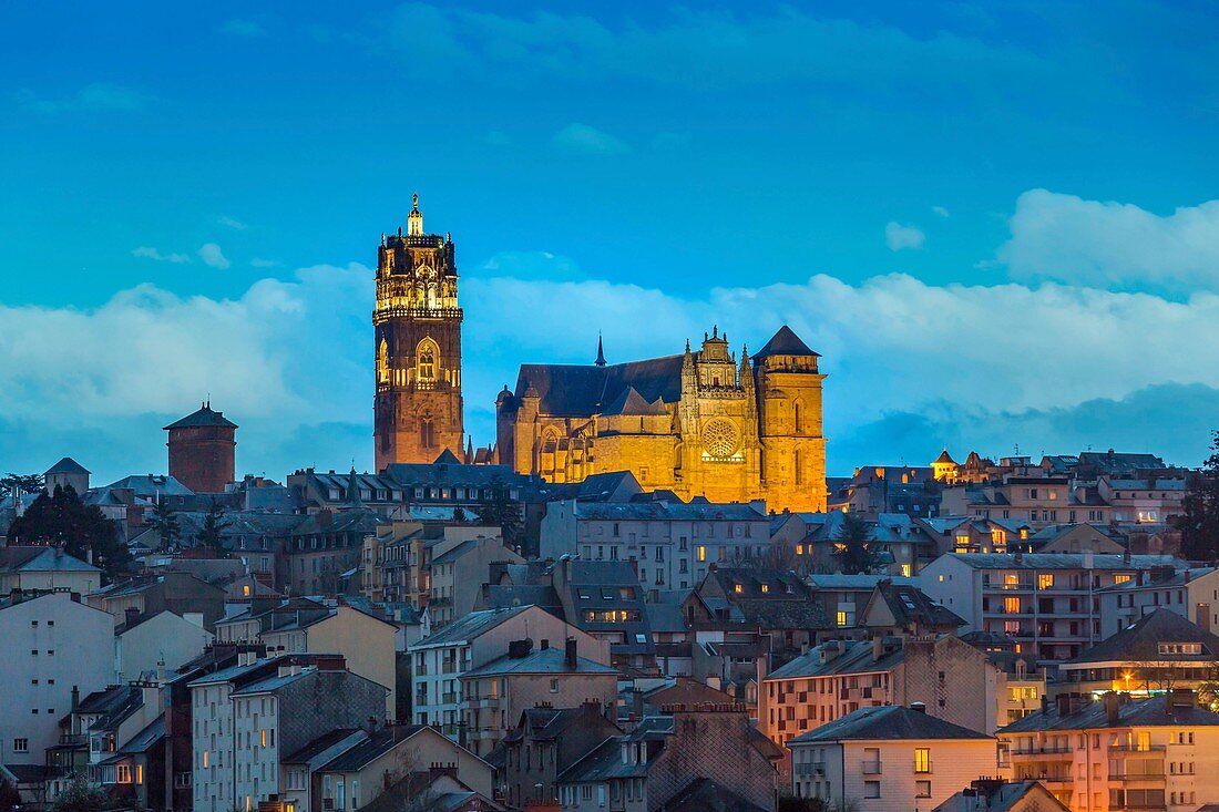 France, Aveyron, Rodez, the cathedral dating from the 13th and 16th centuries