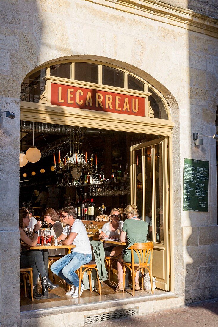 France, Gironde, Bordeaux, area classified UNESCO World Heritage, Saint Pierre district, Parliament Square