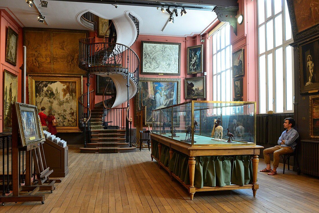 France, Paris, painter Gustave Moreau Museum. located in what was his family home and studio french Artist Gustave Moreau (1826 1898), has created its own museum with 15000 artworks and given it to the State