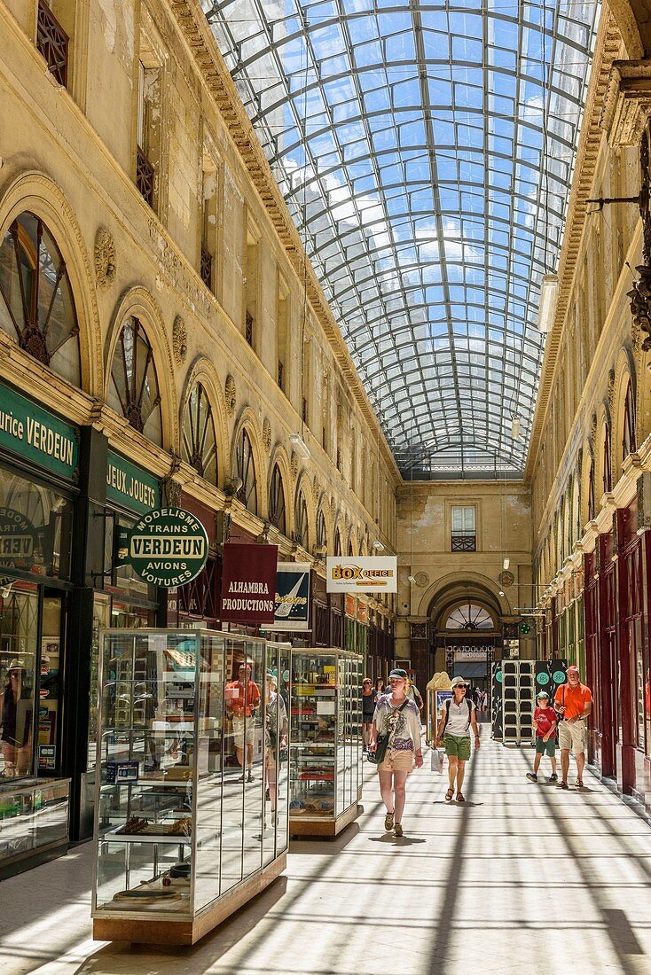 Frankreich, Gironde, Bordeaux, UNESCO-Weltkulturerbegebiet, Galerie Bordelaise, 1833 vom Architekten Gabriel-Joseph Durand erbautes Einkaufszentrum