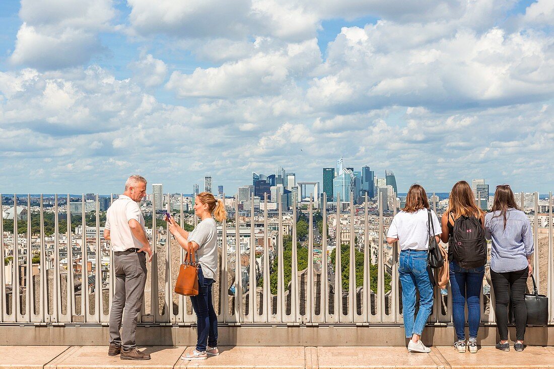 Frankreich, Paris, das Observatorium an der Spitze des Arc de Triomphe