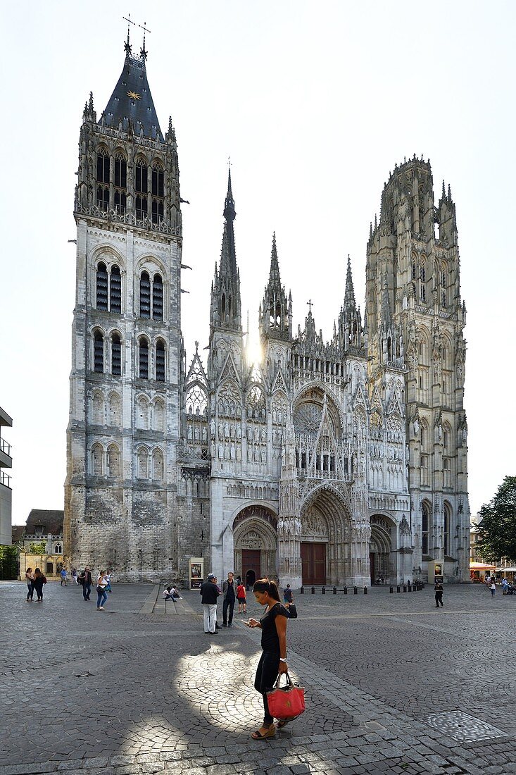 France, Seine Maritime, Rouen, the Notre Dame cathedral