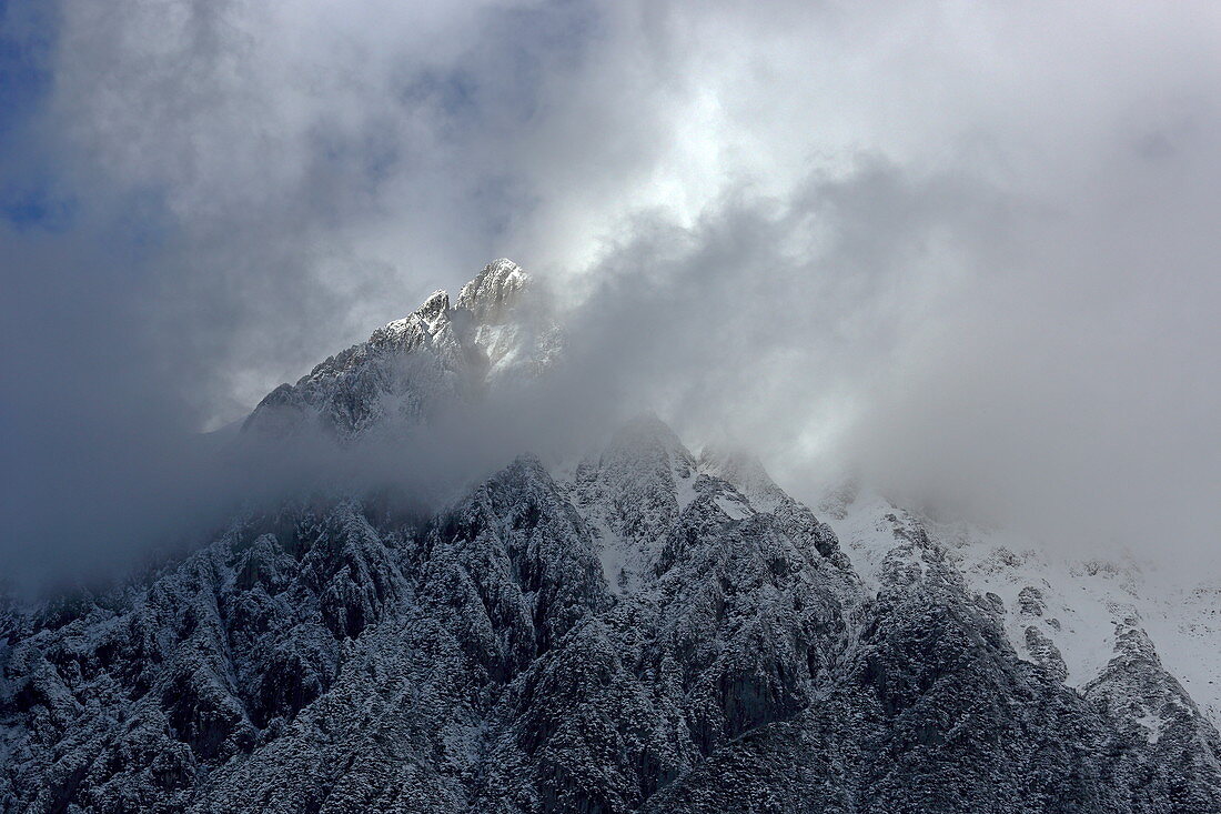 Der Wanneck ist ein Berg der Mieminger Kette, Tirol, Österreich