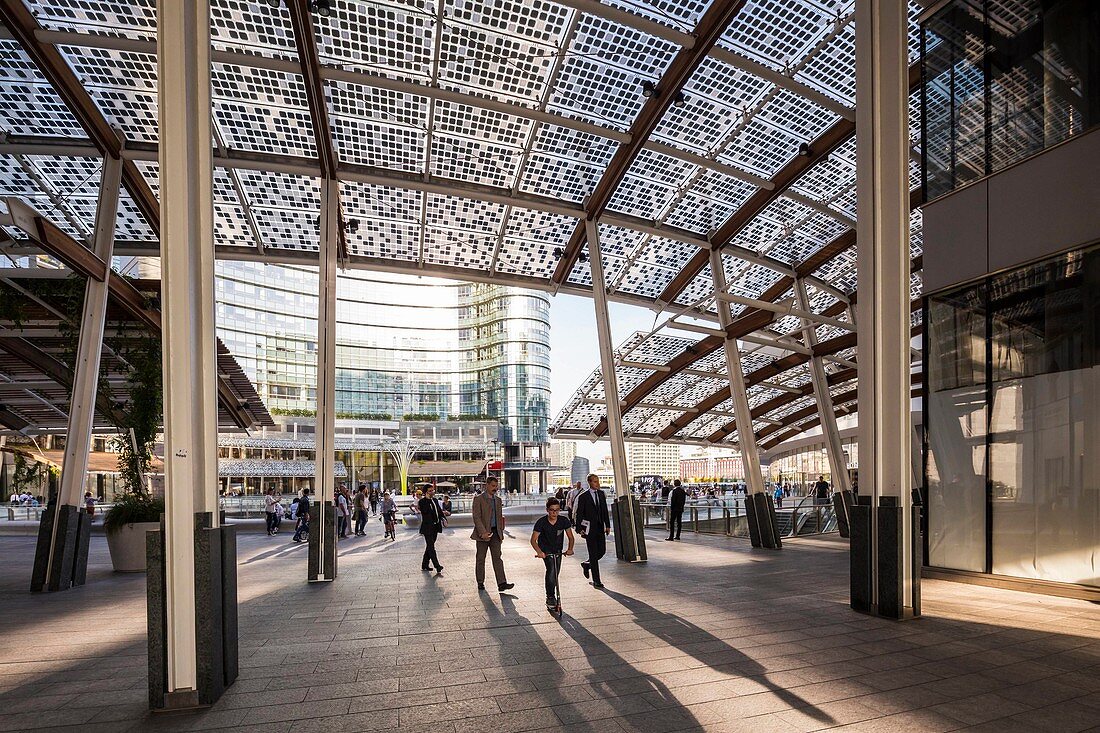 Italy, Lombardy, Milan, Gae Aulenti Square, district Porta Nuova