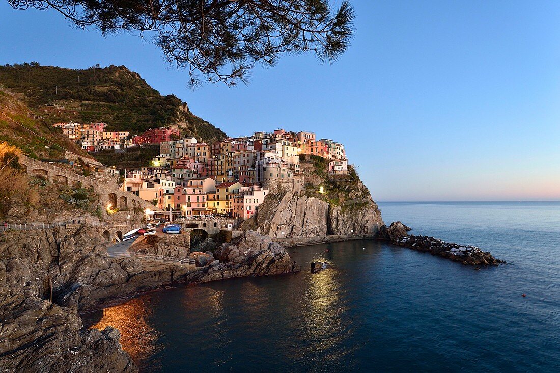 Italien, Ligurien, Nationalpark Cinque Terre, UNESCO-Weltkulturerbe, Manarola