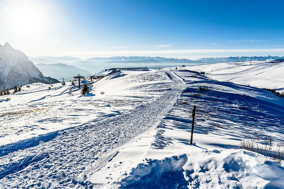 Ski area Alpe di Siusi, South Tyrol, Italy