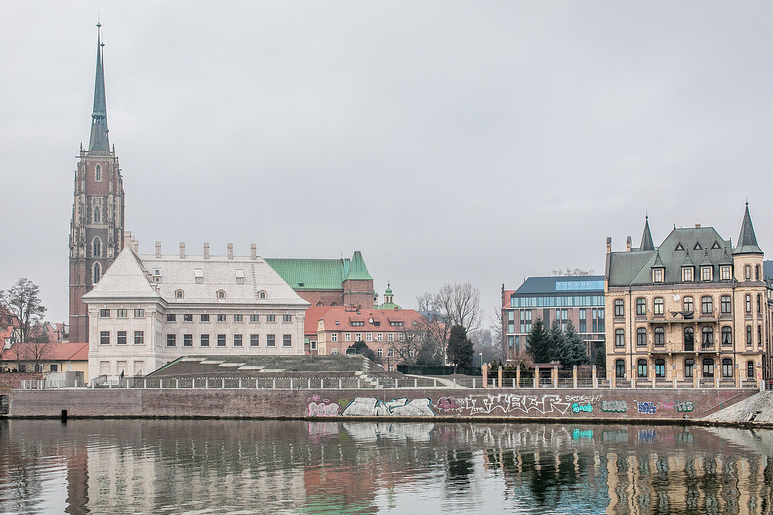 Die Dominsel, Ostrów Tumski, Breslau, Polen, Europa