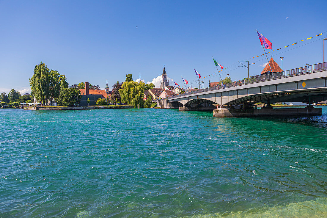 Rhein-Ufer and Seestrasse in Konstanz, Germany