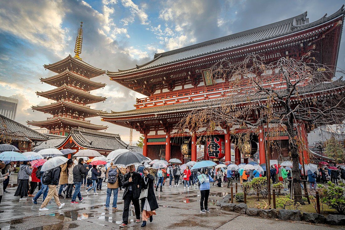 Japan, Stadt Tokio, Bezirk Asakusa, Senso Ji Tempel