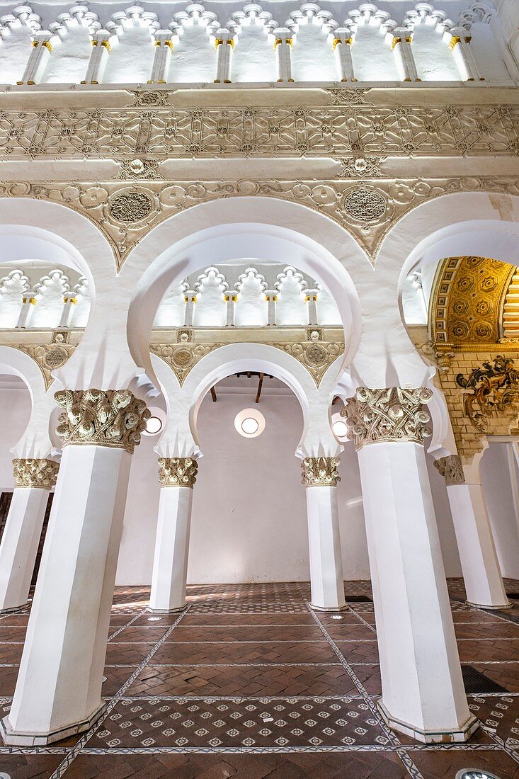 Santa María la Blanca, Synagoge, Toledo, Kastilien-La Mancha, Spanien