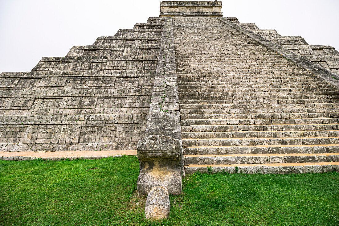 Pyramid of Kukulcan - Largest Mayan temple on the site of &quot;Chichen Itza&quot;, Yucatan Peninsula, Mexico