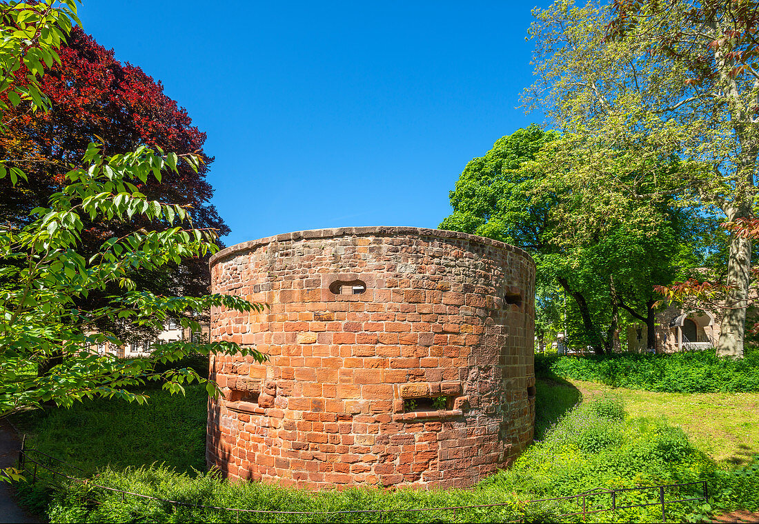 Turm der Stadtmauer, Trier, Mosel, Rheinland-Pfalz, Deutschland