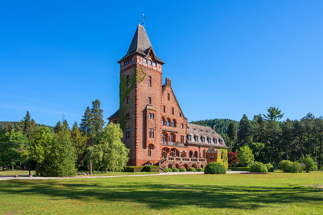 Saareck Castle in Mettlach, Saarland, Germany