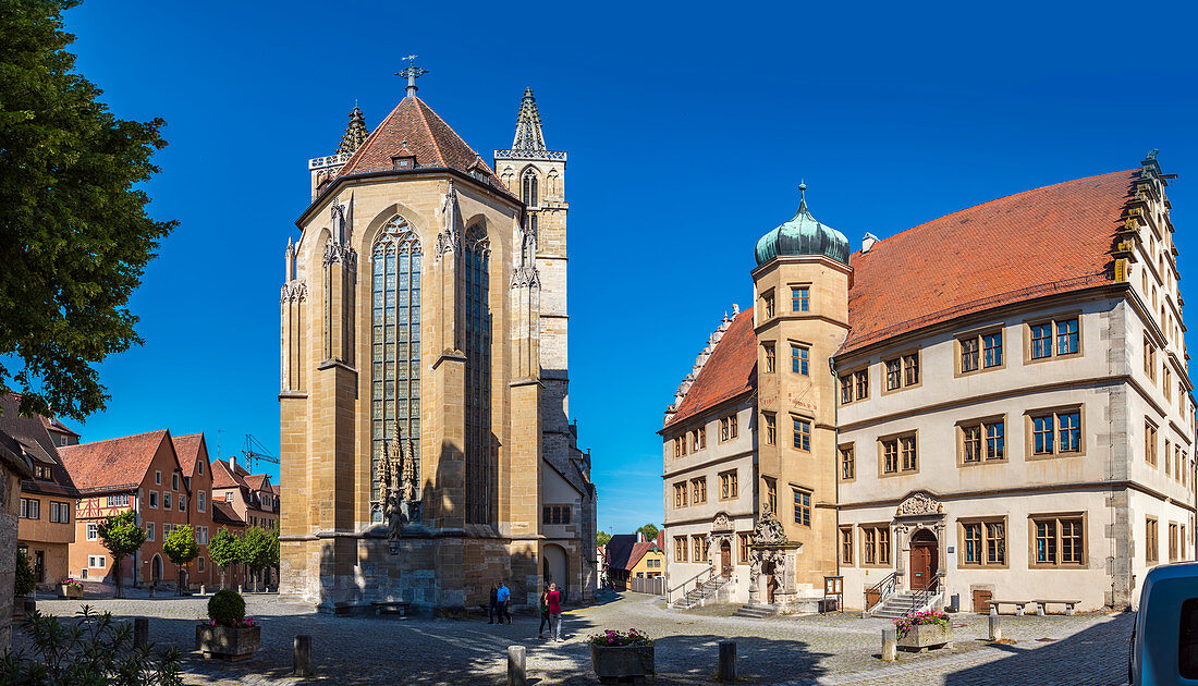 St. Jakobskirche in Rothenburg ob der Tauber, Bayern, Deutschland