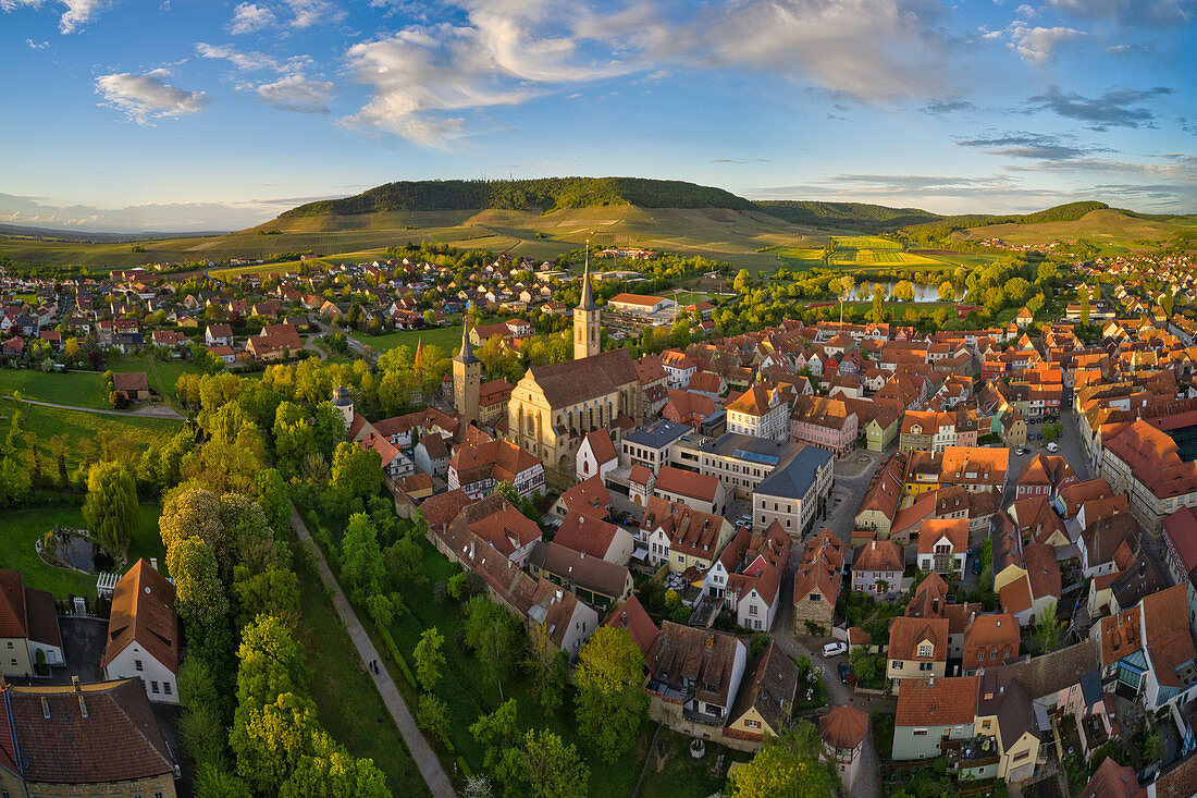 Blick auf die Altstadt von Iphofen, Kitzingen, Unterfranken, Franken, Bayern, Deutschland, Europa