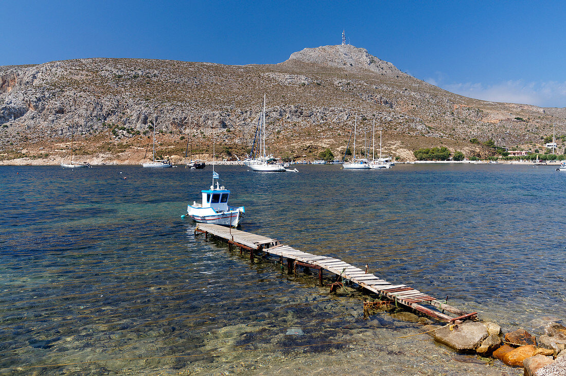 Xsirocambos or ksirocambos, Leros, Dodecanese Islands, Greece.                               