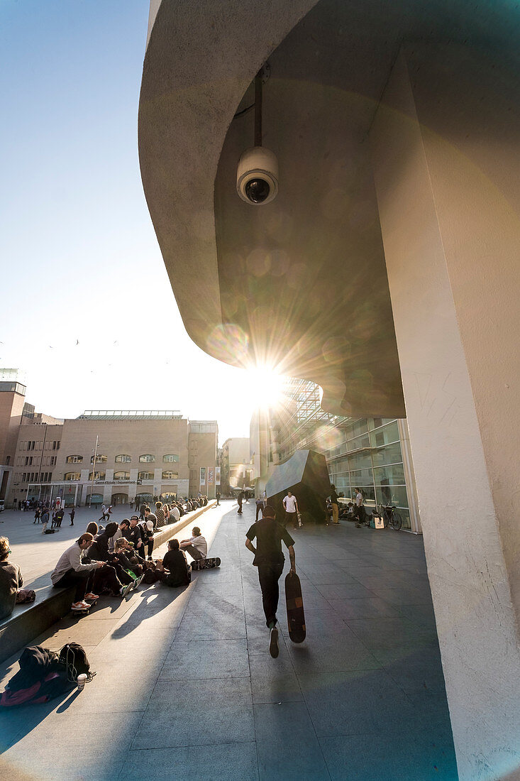 MACBA, Museum für zeitgenössische Kunst in Barcelona, Katalonien, Spanien