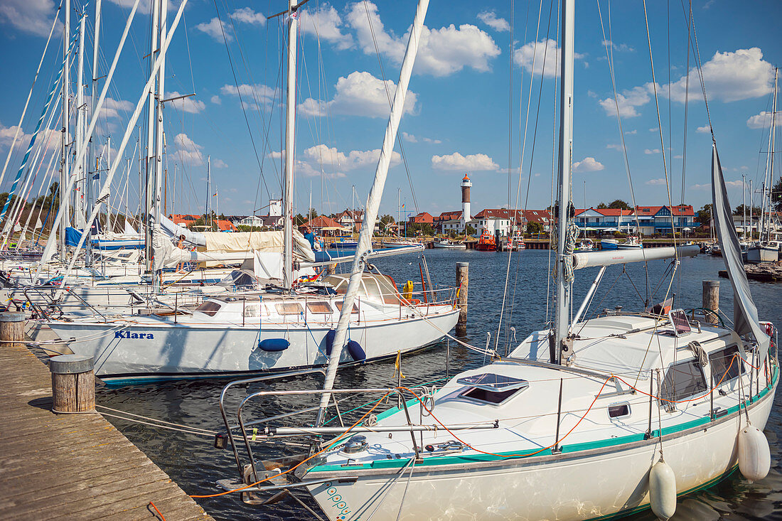 Hafen von Timmendorf auf Insel Poel bei Wismar, Mecklenburg-Vorpommern, Deutschland