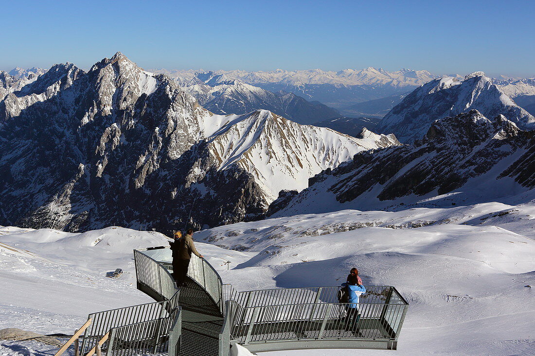 Aussichtsplattform AlpSpix auf dem Zugspitzplatt, Zugspitze, Garmisch-Partenkirchen-Bayern, Deutschland