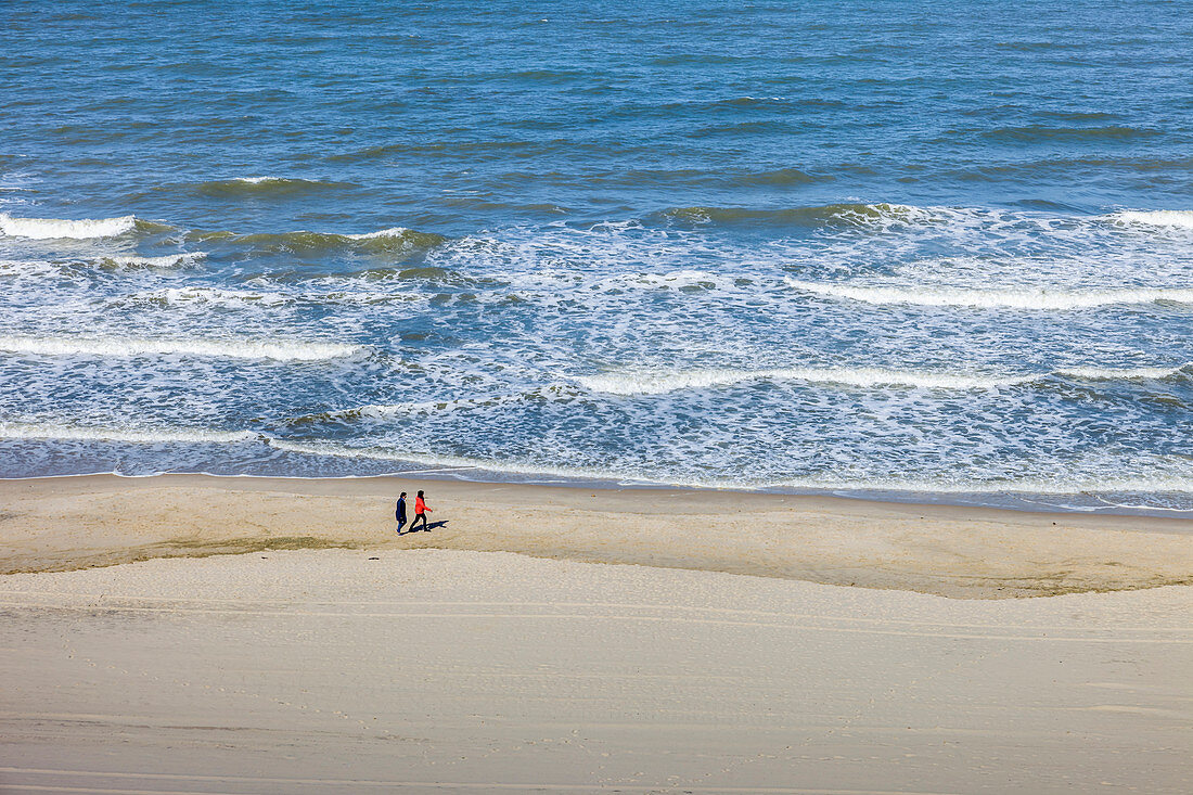 Blick vom Roten Kliff auf den Strand bei Kampen, Sylt, Schleswig-Holstein, Deutschland