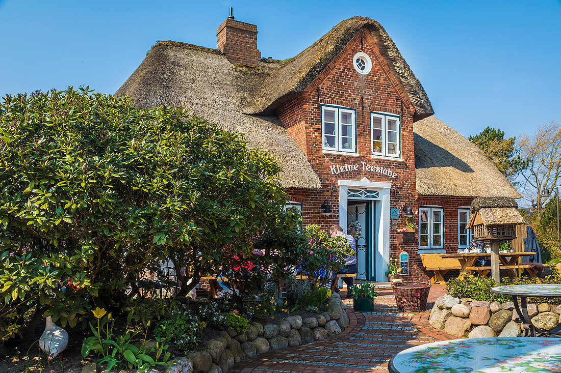 Small tea room in Keitum, Sylt, Schleswig-Holstein, Germany