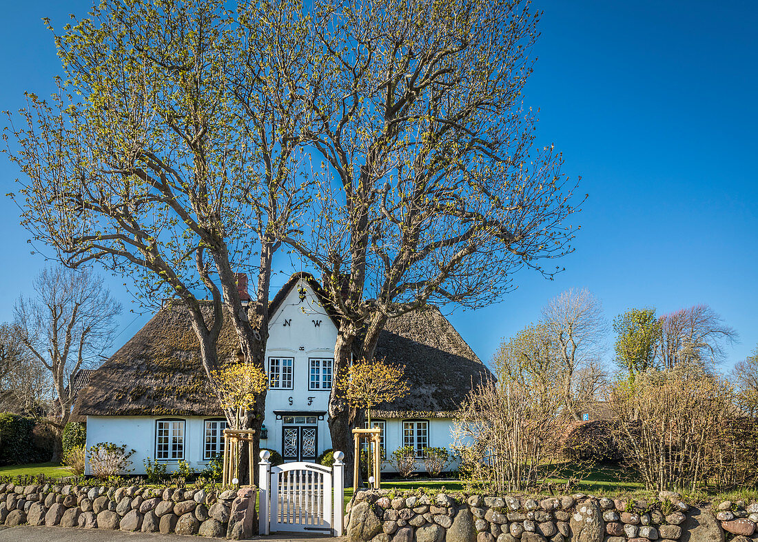 Altes Kapitänshaus in Keitum, Sylt, Schleswig-Holstein, Deutschland