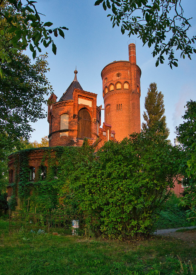 Water tower, Hermannswerder, Potsdam, State of Brandenburg, Germany